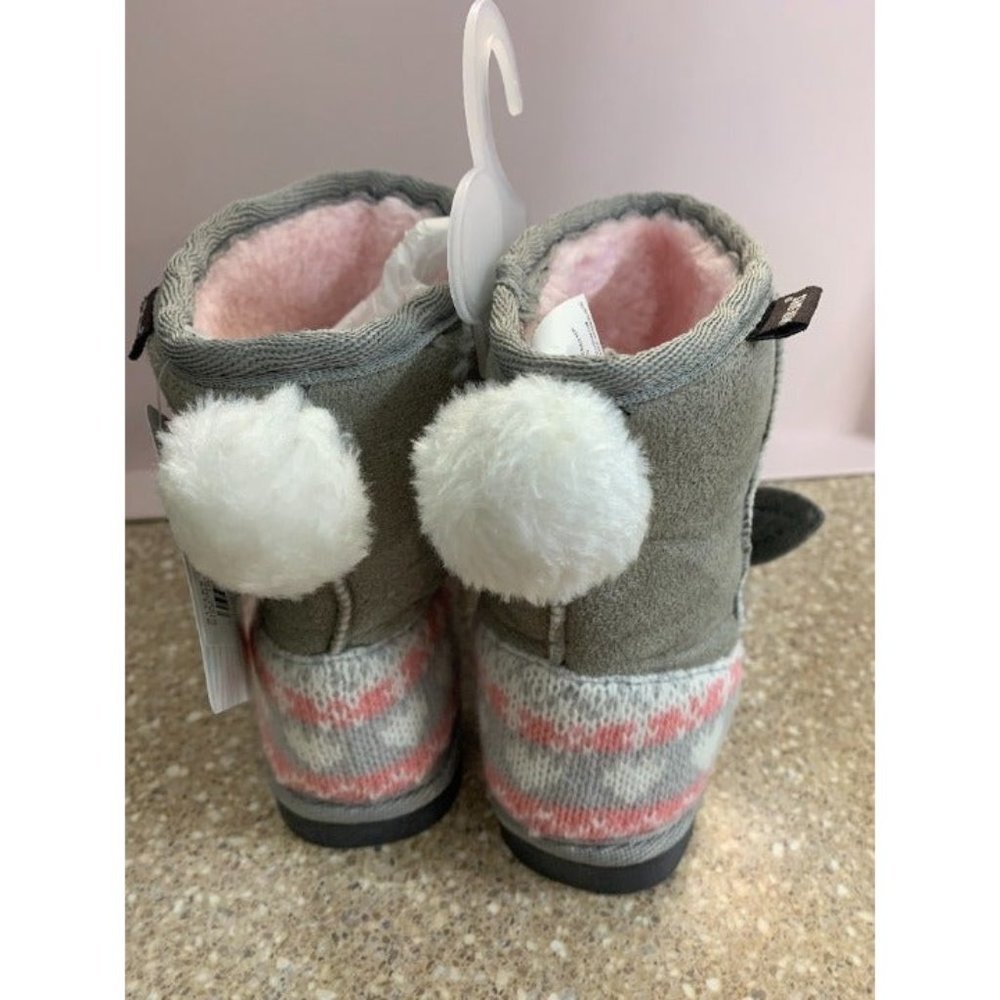 MUKS LUKS Gray Bonnie Bunny Boot - Unisex SIZE 9 and 10 - Picture 5 of 10